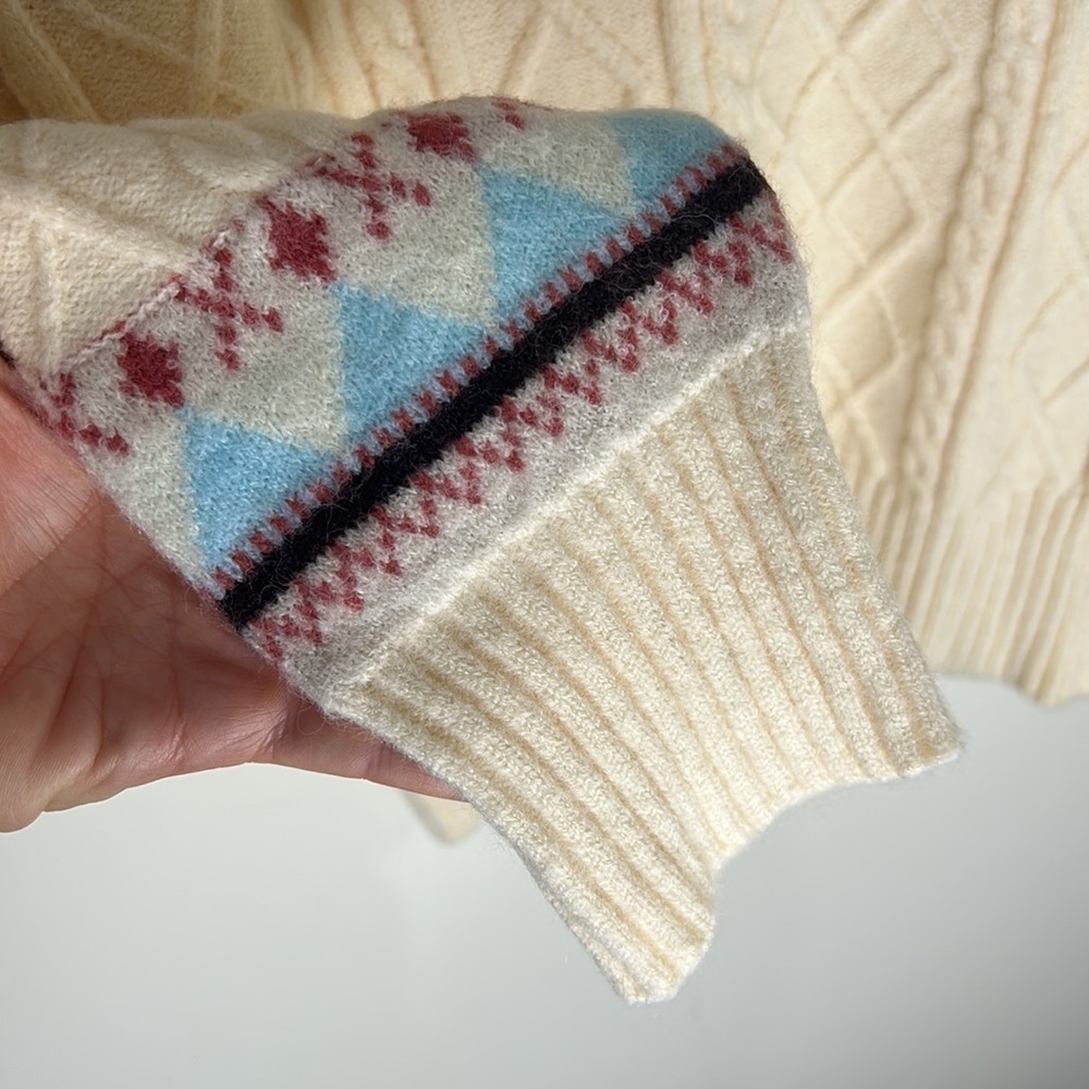 NWOT LOVE + HARMONY Fair Isle Cozy Cardigan Size Medium - Picture 4 of 14